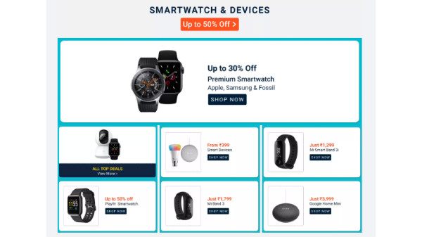 Up To 50% Off On Smartwatch And Devices
