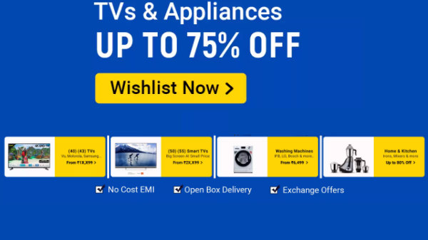Up to 75% Off On TVs And Appliances