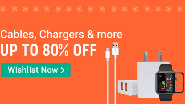 Up To 80% Off On Cables, Chargers And More