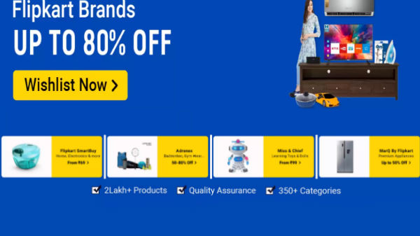 Up to 80% Off On Flipkart Brands