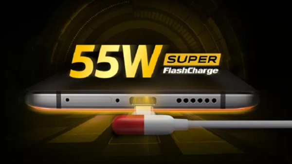 4,440mAh Large Battery with 55W Super FlashCharge Technology