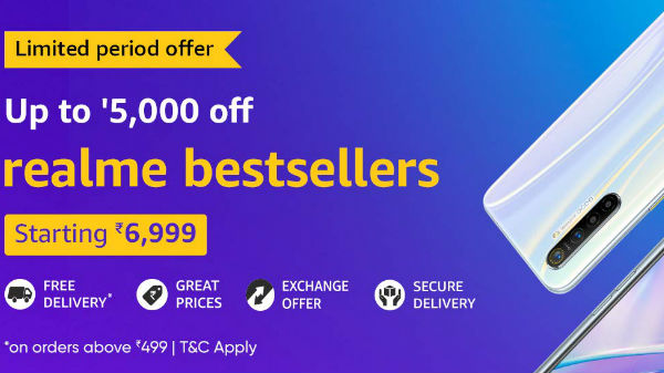 Amazon Upto 5000 Offer On Realme Smartphones