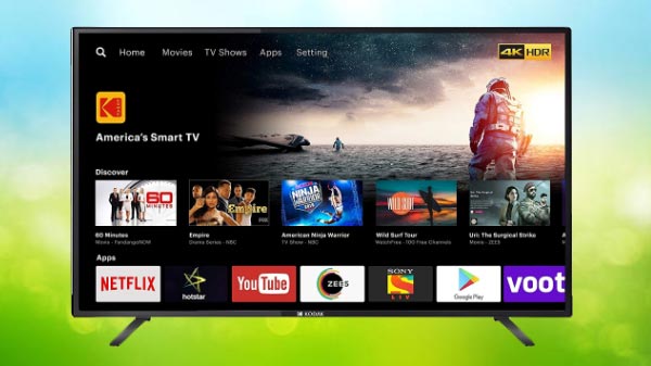 Kodak 140 cm (55 inches) 4K Ultra HD Smart LED TV 55UHDXSMART (Black)