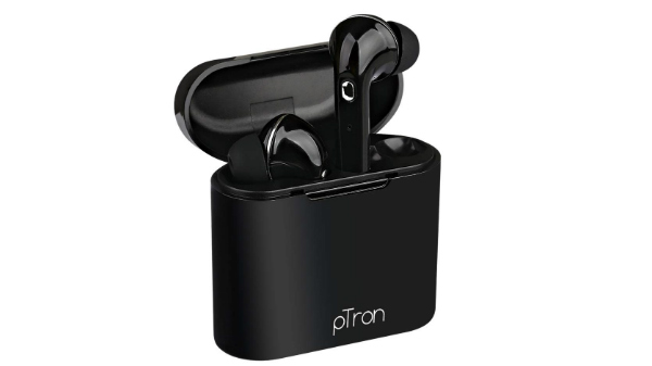 pTron Bassbuds Lite in-Ear True Wireless Bluetooth Headphones (TWS) with Mic – (Black)