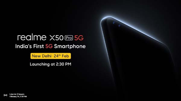 Realme X50 Pro 5G Set To Go Live Today In India: Watch The Live Stream Realme X50 Pro 5G Set To Go Live Today In India: Watch The Live Stream