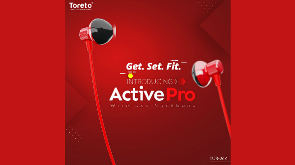 Toreto Active Pro-284 Wireless neckband earbuds