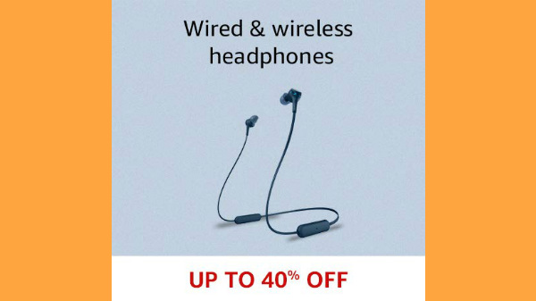 Up To 40% Off On Wired And Wireless Headphones