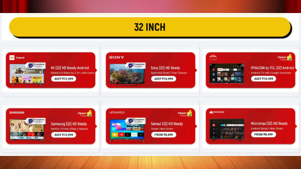 Discount Offer On 32inch Screen Tvs