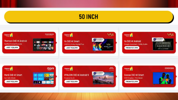 Discount Offer On 50inch Screen Tvs