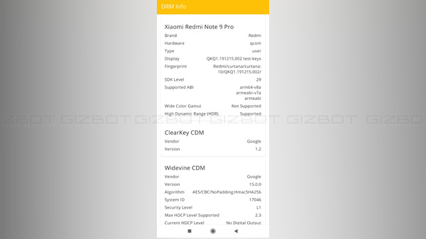  Does The Redmi Note 9 Pro Come with Widevine L1 Certification?