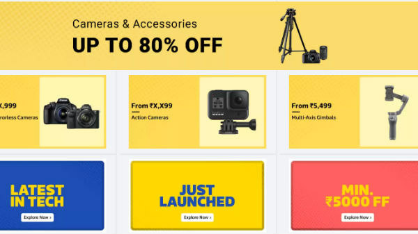 Upto 80% Off On Camera And Accessories