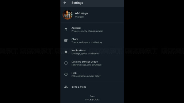 WhatsApp Dark Mode