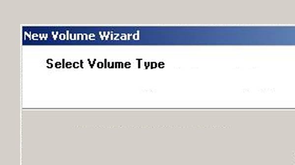 3.Create a new simple volume