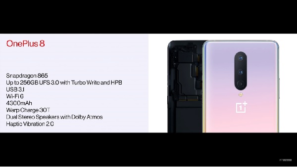 OnePlus 8 Specifications