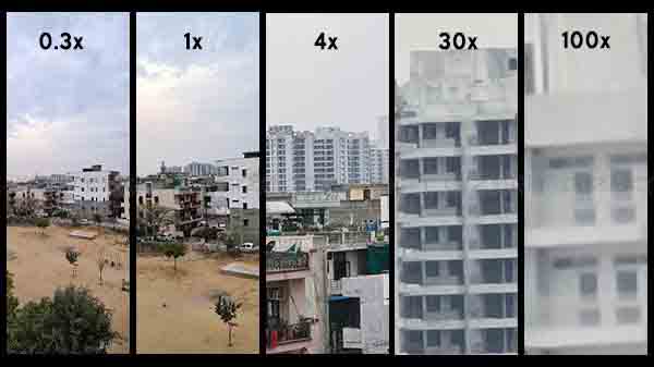 The 30x zoom images look highly processed.