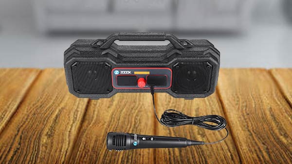 ZOOOK Rocker Thunder Stone Wireless Speaker With Karaoke Mic Review ...