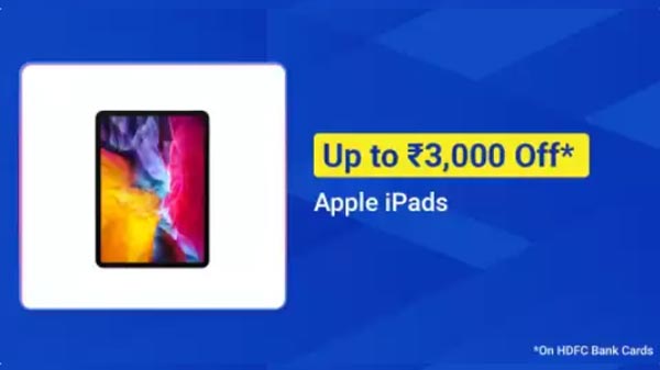 Up To Rs. 3,000% Off On Apple iPads
