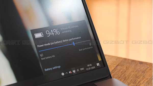 Mi Notebook 14 Horizon Edition Battery Life
