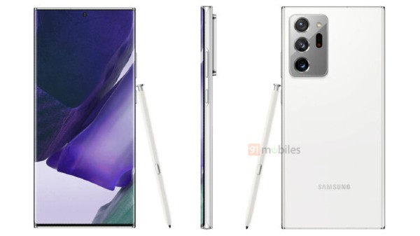 Samsung Galaxy Note20 Render In Mystic White Leaks Online