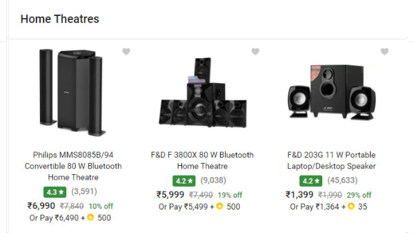 Up to 50% Off On Home Theatres