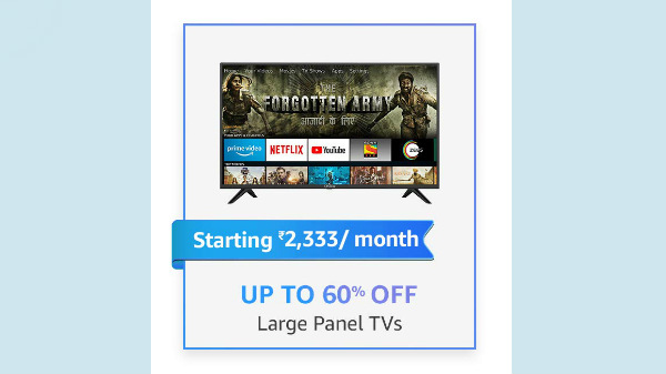 Up To 60% Off On Large Panel TVs