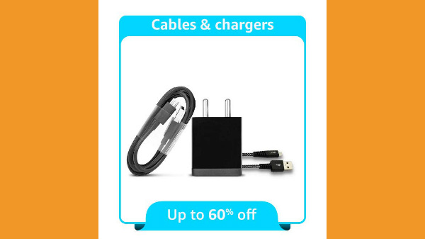 Up To 60% Off On Cables And Chargers