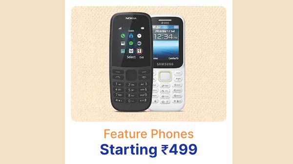 Feature phones Starting From Rs. 499