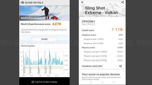 Oppo A52: Software And Benchmark Performance