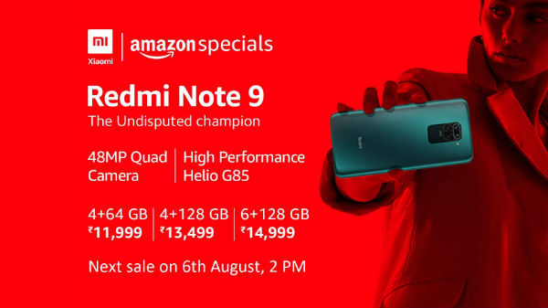 Redmi Note 9 Lunch On 6th August