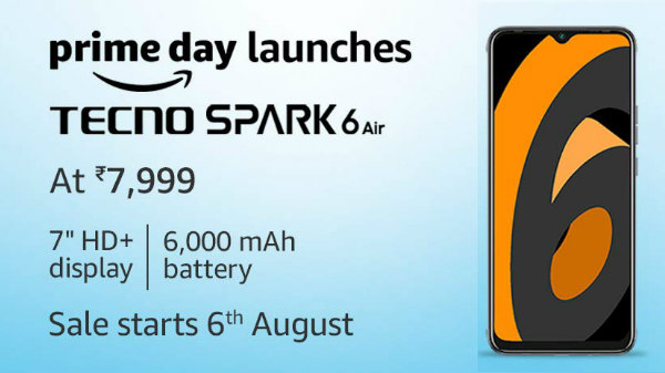 Tecno Spark 6 Air Sales Starts On 6th August