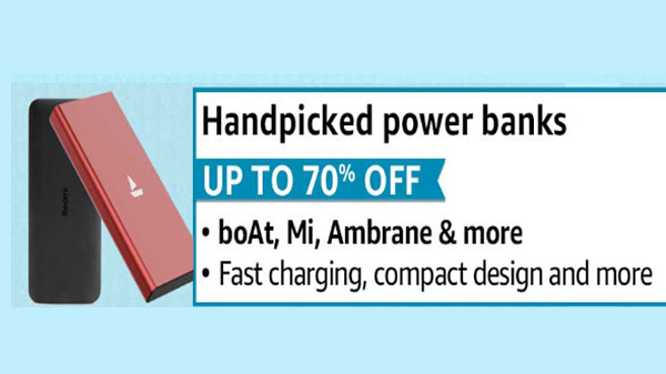 Up to 70% Off On Power Banks, Earphones And Other Mobiles Accessories