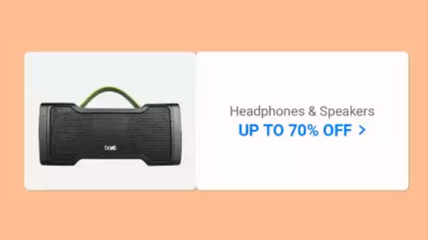 Up to 70% Off On Headphones And Speakers