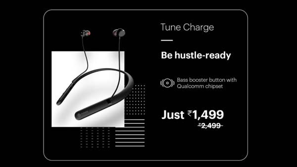 40% Off On Noise Tune Charge Wireless Bluetooth Earphones