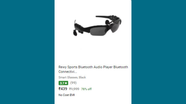 78% Off On Rewy Sports Bluetooth Audio Player Bluetooth Connectivity Sunglasses