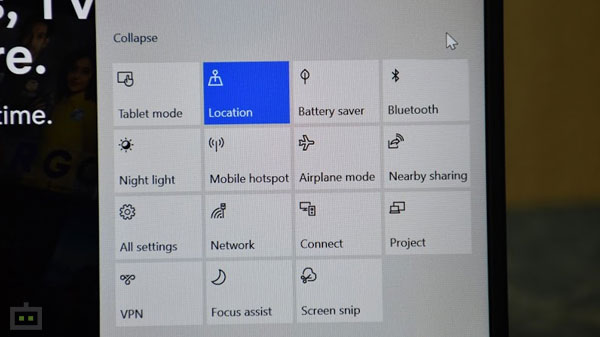 switch to the tablet mode