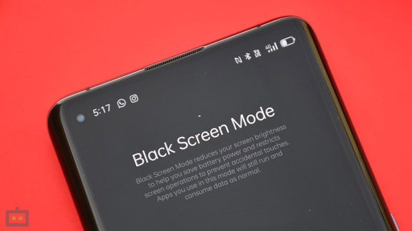 Black Screen Mode For Enhanced Battery Life