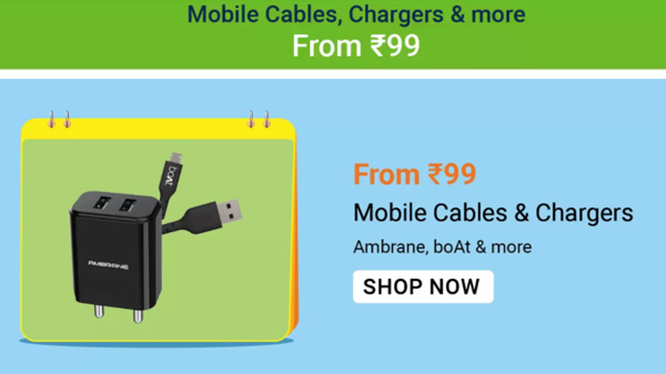 Mobile Cables And Chargers Starts From Rs. 99