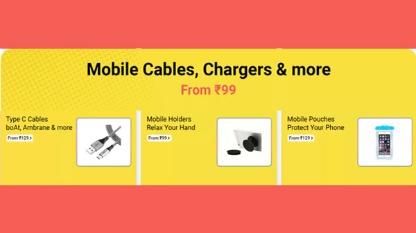 Mobile Covers, Chargers Starts From Rs. 99