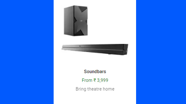 Soundbars Start From Rs. 3,999