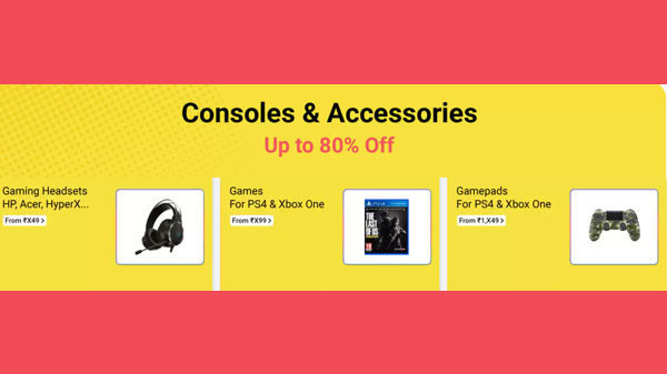 Up To 80% Off On Gaming Consoles And Accessories