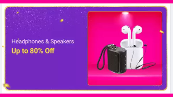 Up To 80% Off On Headphones And Speakers