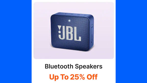 Up to 25% Off On Bluetooth Speakers