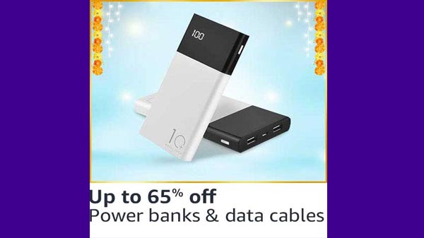 Up to 65% Off On Powerbanks, Data Cables & Pen Drives