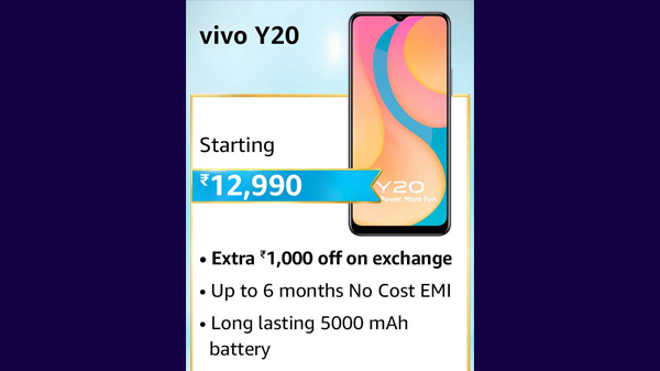 13% Off On Vivo Y20