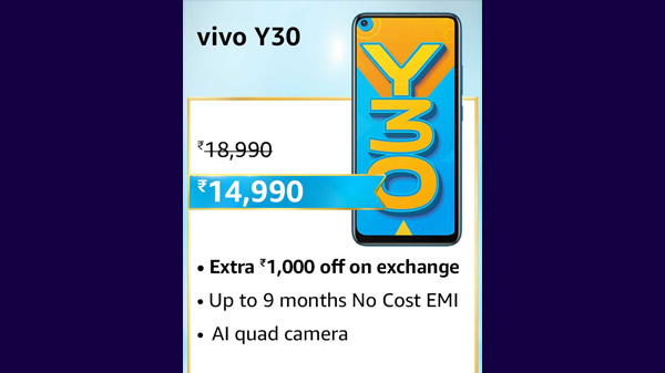 21% Off On Vivo Y30