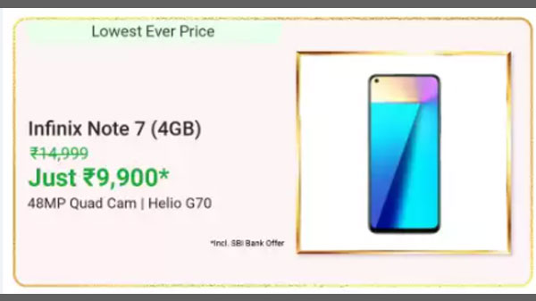 26% Off On Infinix Note 7