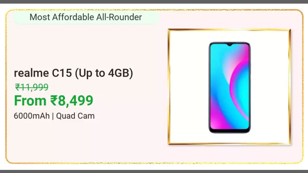 29% Off On Realme C15
