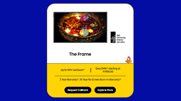 Buy 4K Smart The Frame TV And Get A Samsung Galaxy S20 Ultra Smartphone