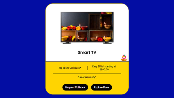Buy Smart HD TV And Get A 5% Cashback