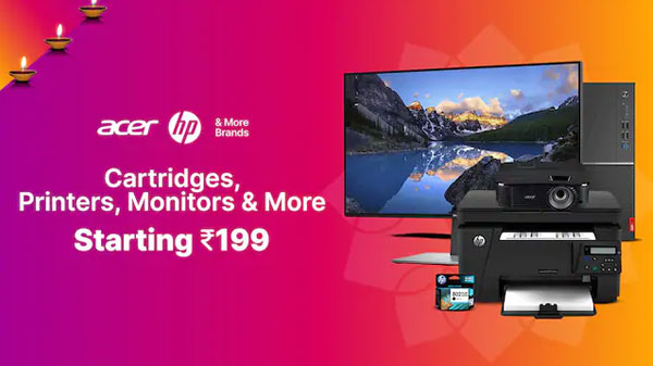 Cartridges, Printers, Monitors, And More Starting From Rs. 199